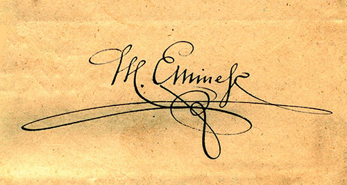 Semnătura lui Mihai Eminescu